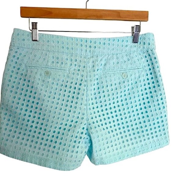Fleur Bleue Blue Eyelet Shorts 6 - Picture 3 of 3
